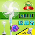 16 Stand fan with light 8 Led 12v high speed rechargeable usb mini fans